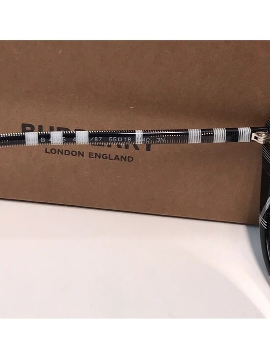 Stylish Black and White Checkered Sunglasses BE4375 4953 main image 4